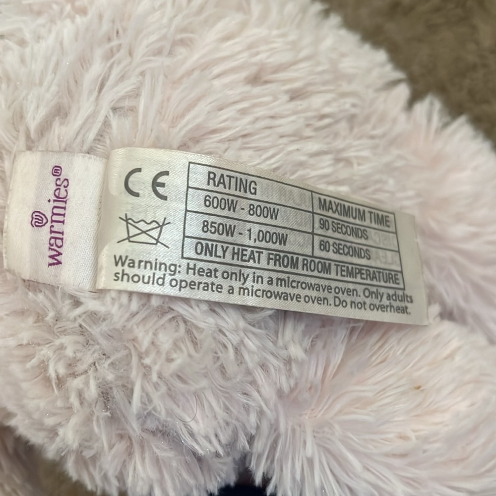 Warmies lavender scented pink bunny - Picture 4 of 4
